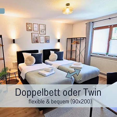 Appartement Newman Horizon - Playmobil Funpark, Naehe Messe Nuernberg Und Fuerth, 4 Pers, 24h Self Checkin, Waschmaschine, Grosser Parkplatz *